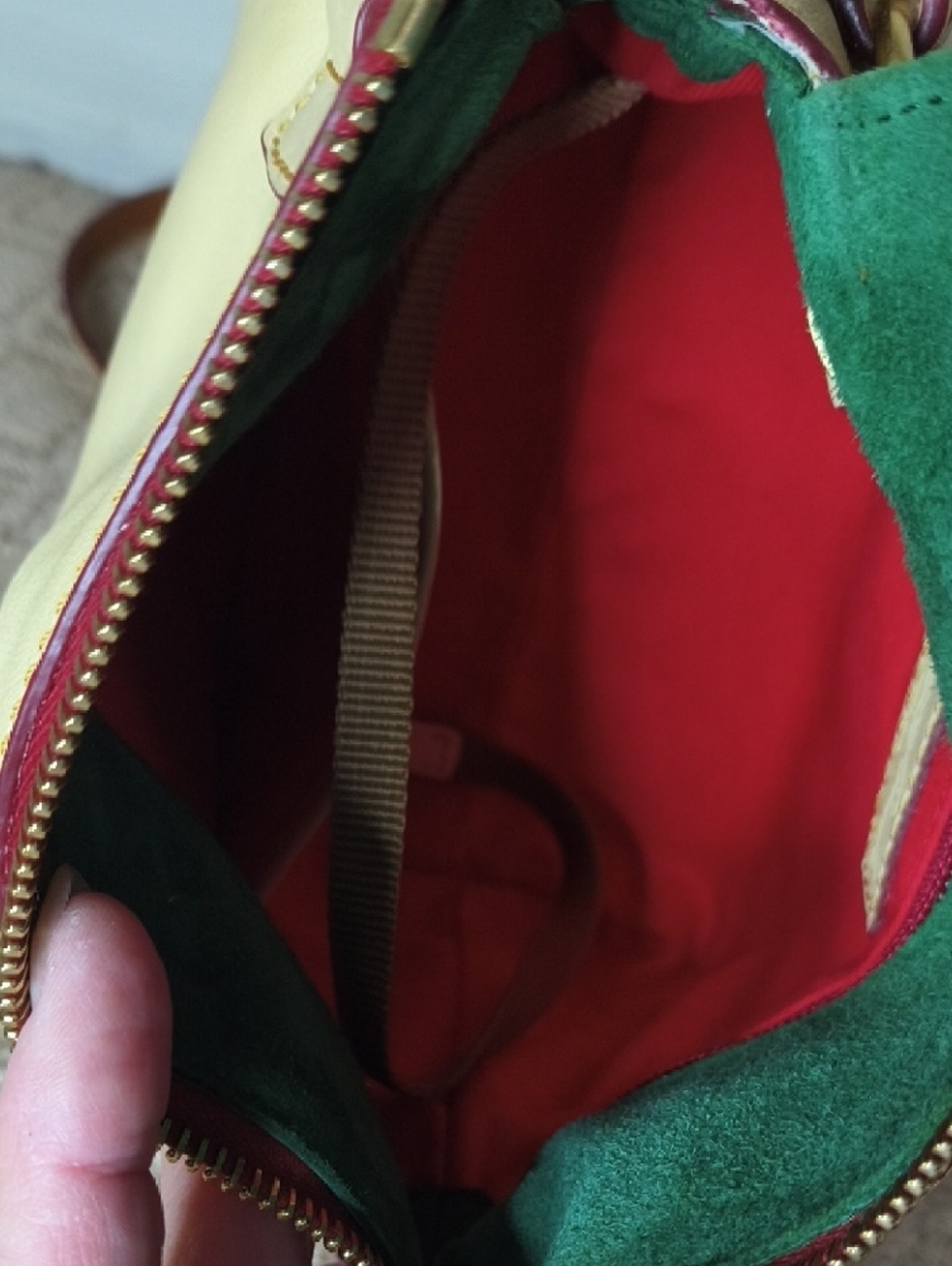 Dooney & Bourke Mini Zip Florentine Crossbody In Bone - Picture 8 of 12